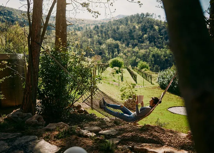 Couette-café Theodosius Forest Village - Glamping In Valley Vipava